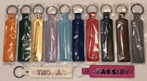 personalized key fobs
